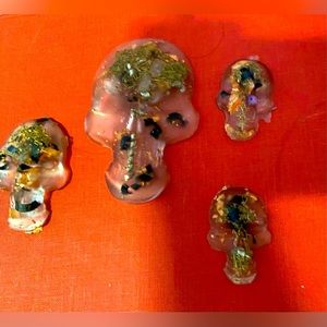 Skull orgonite Handmade by me and son